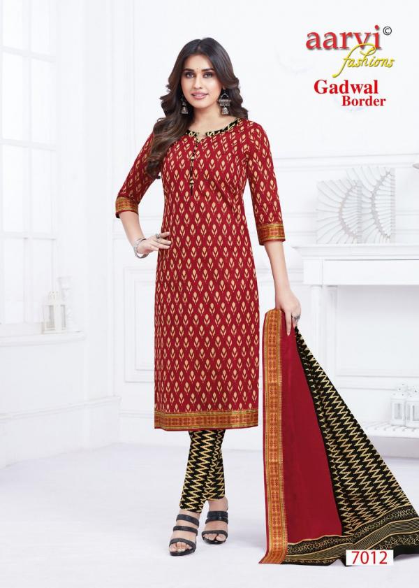 Aarvi Gadhwal Border Vol-7 Cambric Cotton Designer Dress Material